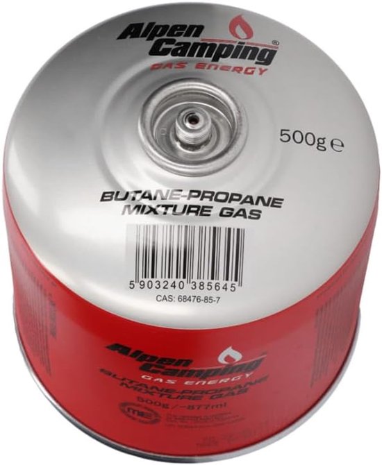 Gaspatronen Set - Butaan Propaan Mix - Kamperen Koken - Veilige Ventielsluiting - 500 gram per stuk — afbeelding 5