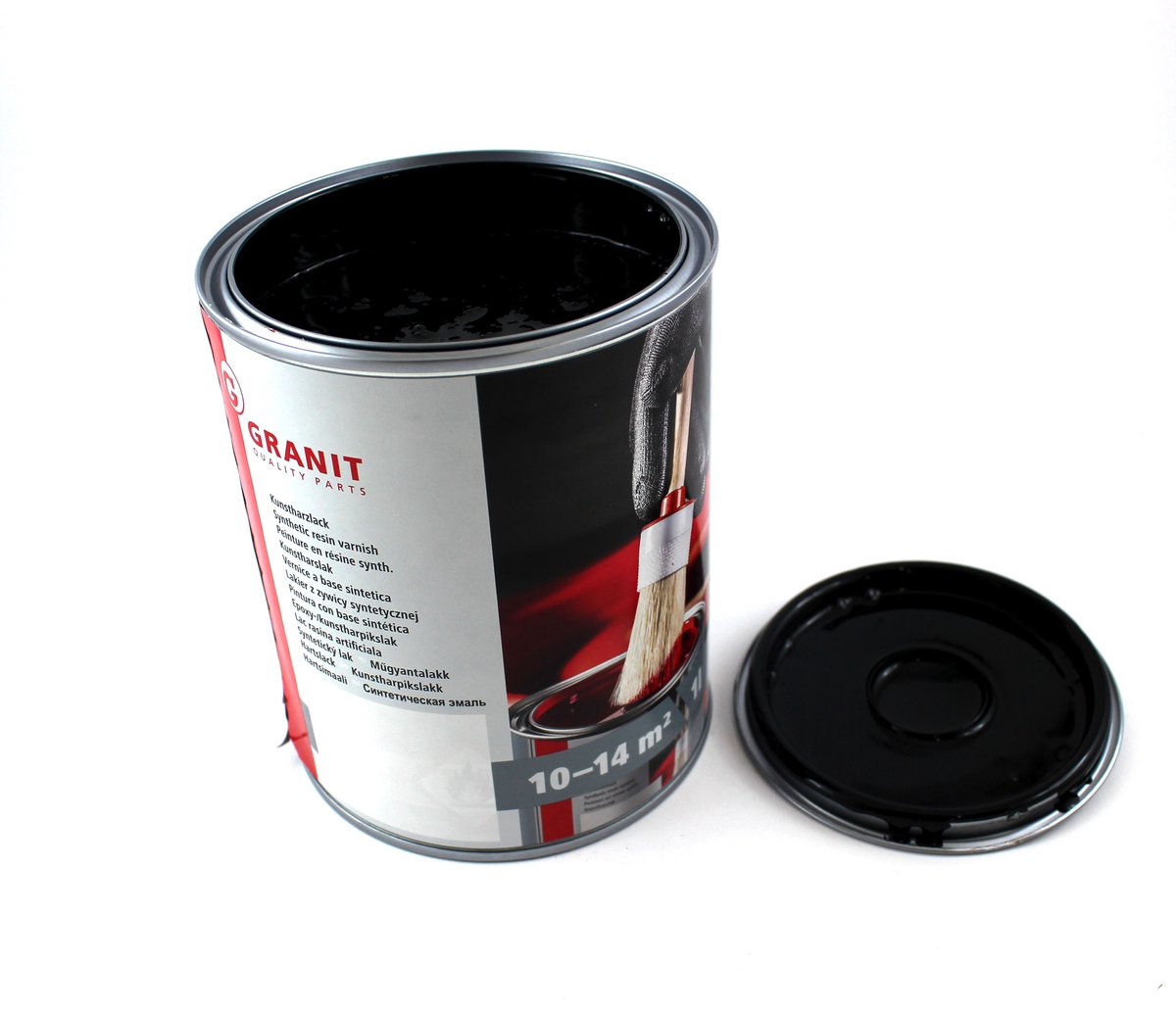 Wilckens Granit - Lakverf - RAL 9017 Waarschuwingszwart - 1 liter - Slijtvaste Bescherming