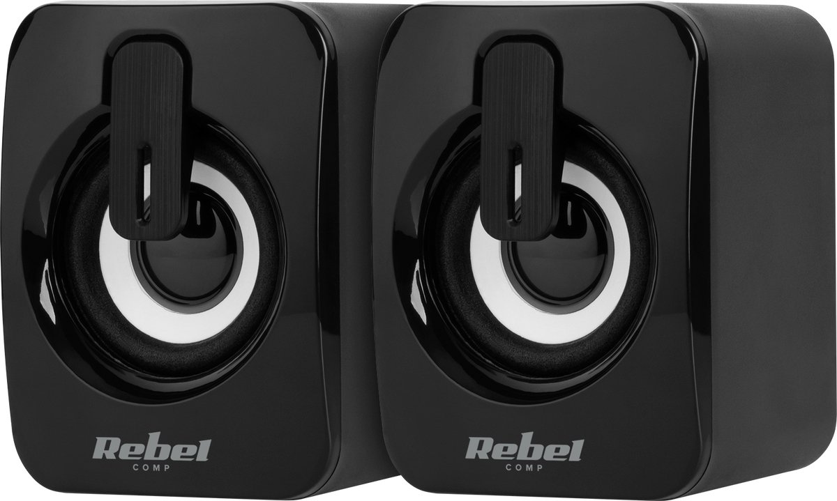 Rebel Comp CS-15 Serie - PC-Speakers - 6W - USB - Klassiek Design