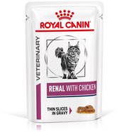 Royal Canin Veterinary Diet Renal Chicken Wet - Kattenvoer - 4 x 12x85 g