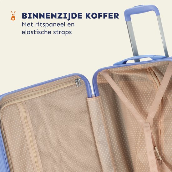 Princess Traveller Oceans middelgrote koffer 67 cm – Cornflower Blue – Gerecycled PET – GRS gecertificeerd