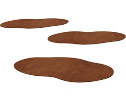 Cortenstaal staptegel - Organisch - 25x50cm - Roestkleur - MySteel