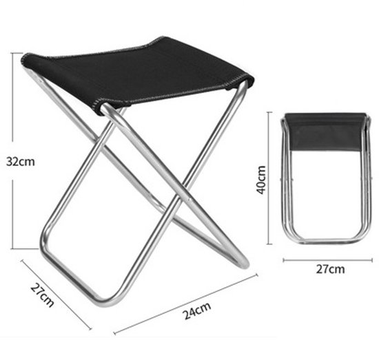 Compact Reis Stoeltje Opvouwbaar Krukje Camping van LifeGoods — afbeelding 2