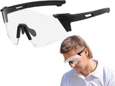 Sportzonnebril - lichtgewicht fietsbril voor hardlopen, golf, vissen en outdoor gebruik - transparant - PC voor wielrennen, wandelen en dagelijks sportgebruik