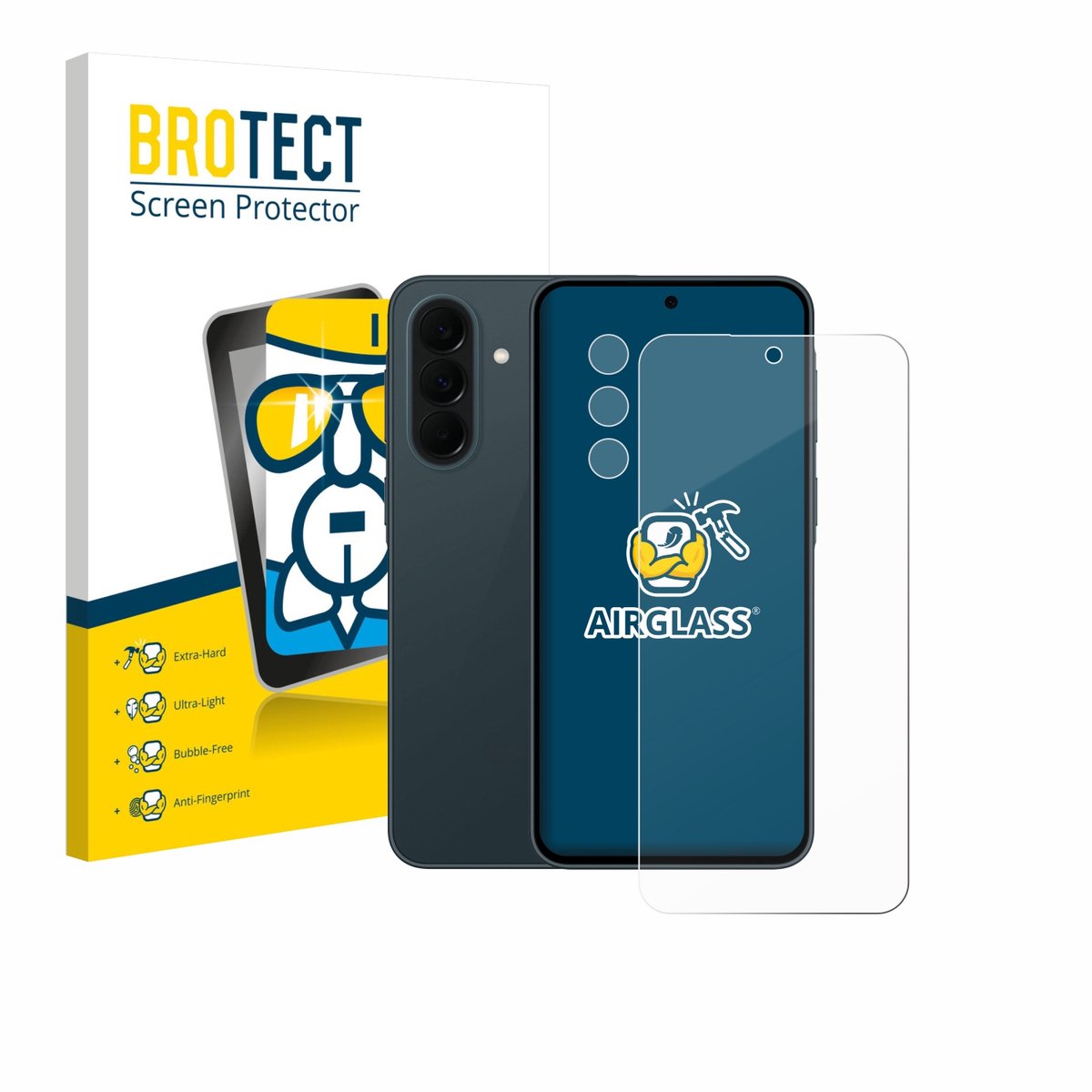 Screenprotector voor Samsung Galaxy A37 5G (Voor+Camera) Beschermglas transparant