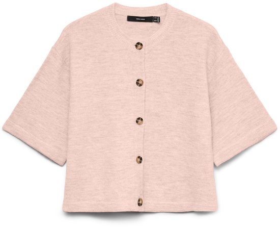 VERO MODA - VMLEFILE 2/4 O-NECK BUTTON CARDIGAN - Dames - Cardigans