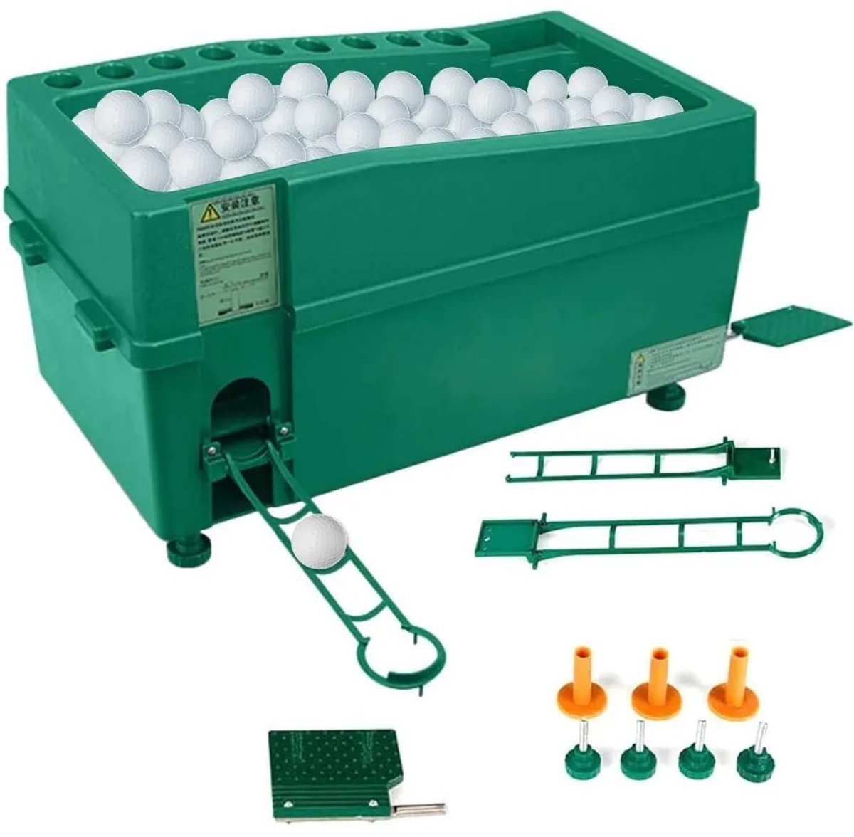 Cellista Golfbal Dispenser - Automatische Golf Tee Machine - Golf Ball Dispenser - Tee Up Systeem - 100 Ballen Capaciteit