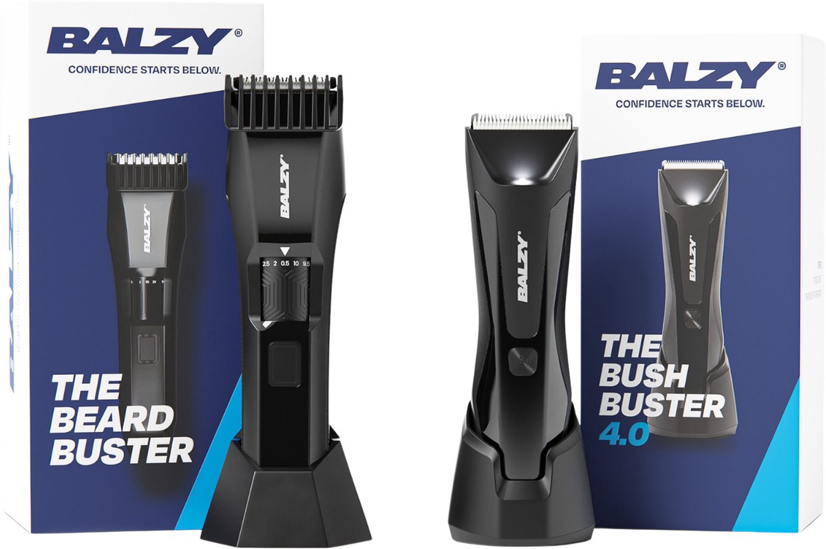 BALZY - Beard & Balls bundel - Trimmer - Scheerapparaat - Tondeuse - Baard - Body