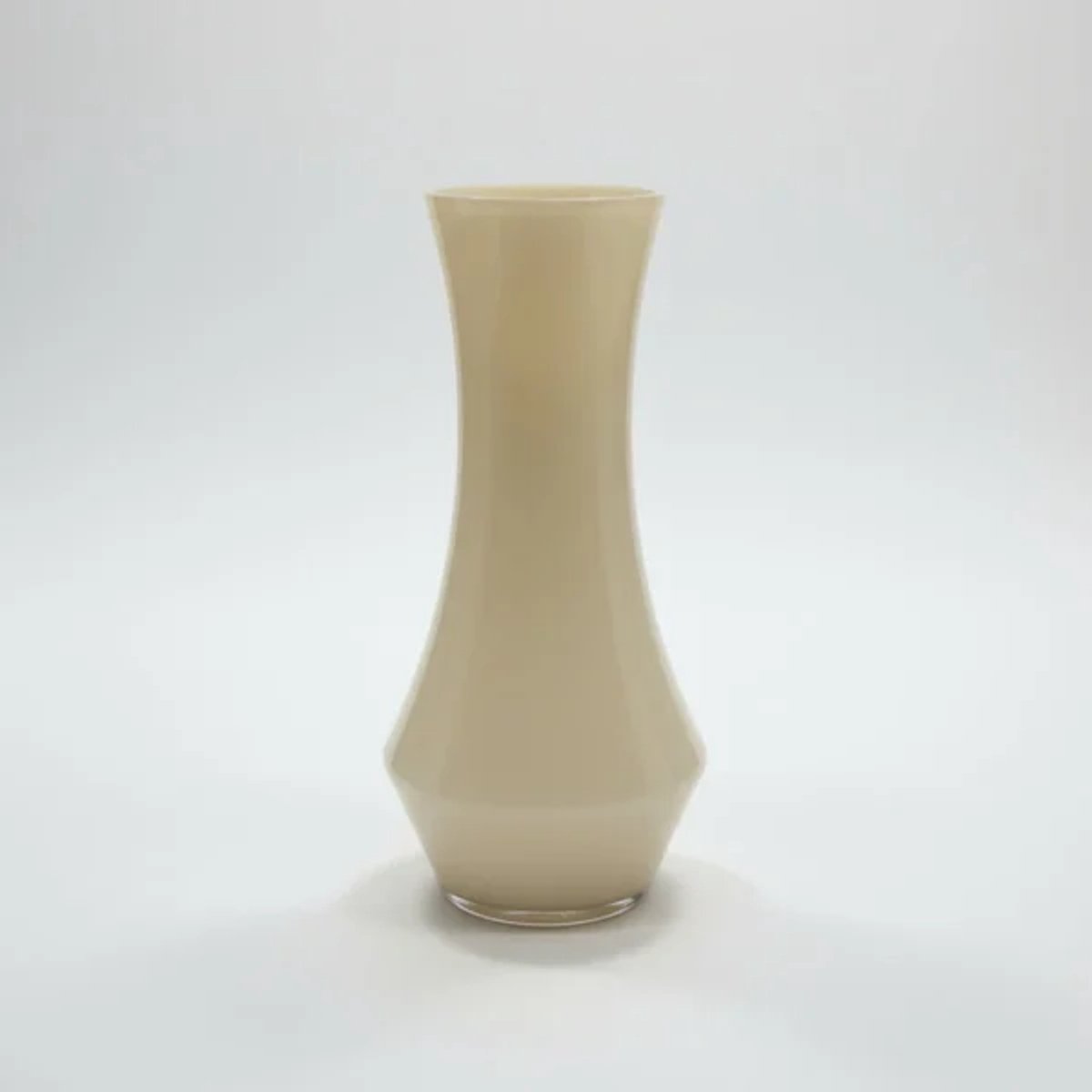 Vaas Selene – Cream elegante glazen design vaas - 25cm