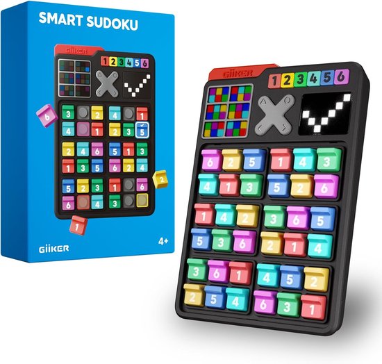 GiiKER slimme Sudoku-puzzelspellen - Originele 2500 uitdagingen Sudoku voor kinderen - Hersenkraker-puzzel voor kinderen - Reisspellen - Verjaardagscadeaus voor jongens en meisjes