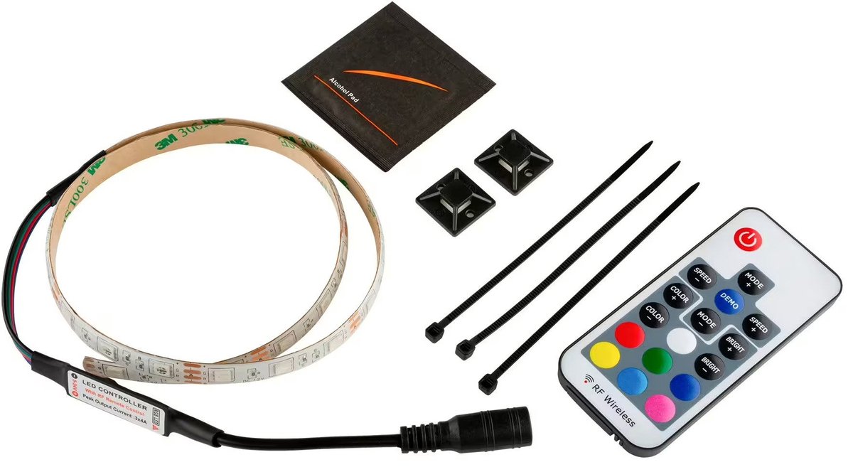 RockBoard LED Strip 50 cm pedalboard verlichting met afstandsbediening