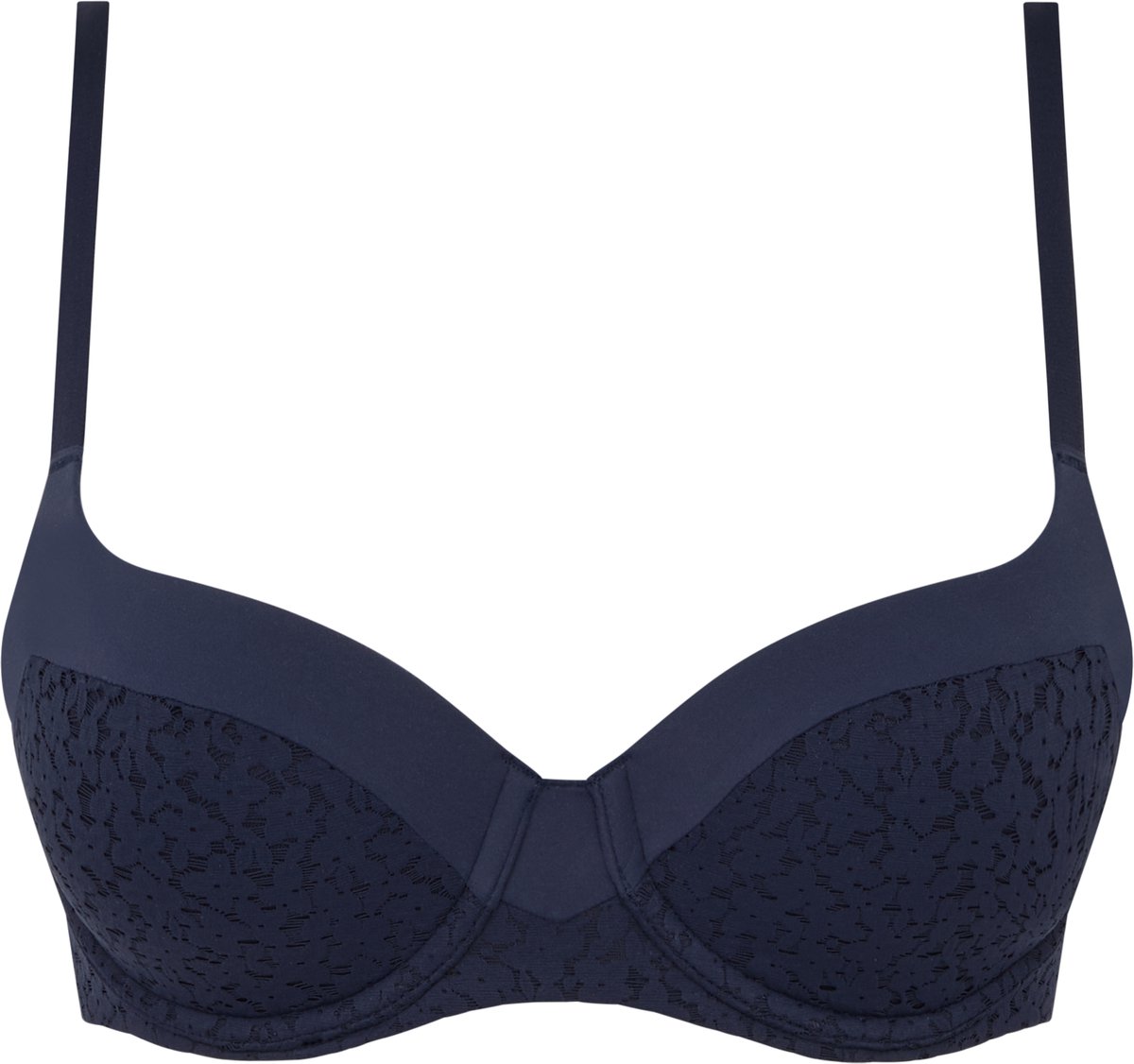 Chantelle T-shirt Beugel Bh - Sepia- Norah -Voorgevormde bh met naadloze cups - 85B - Blauw