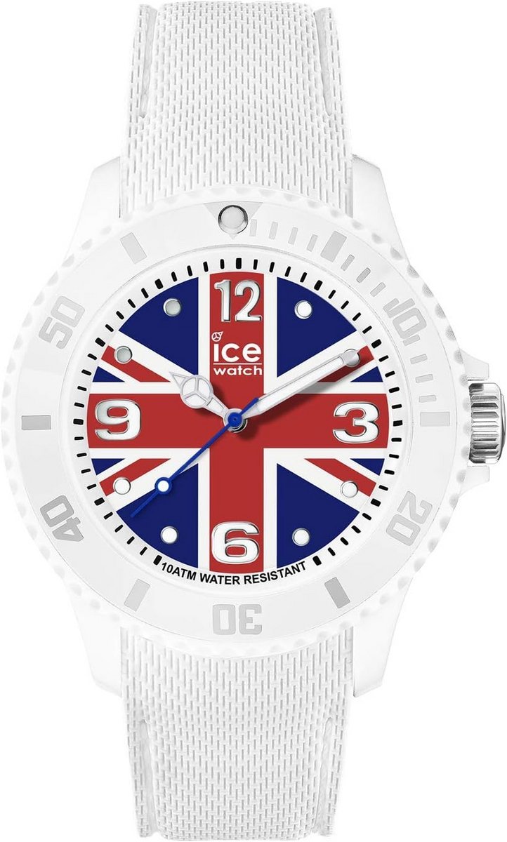 Wit Herenhorloge Verenigd Koninkrijk Siliconen Band Medium