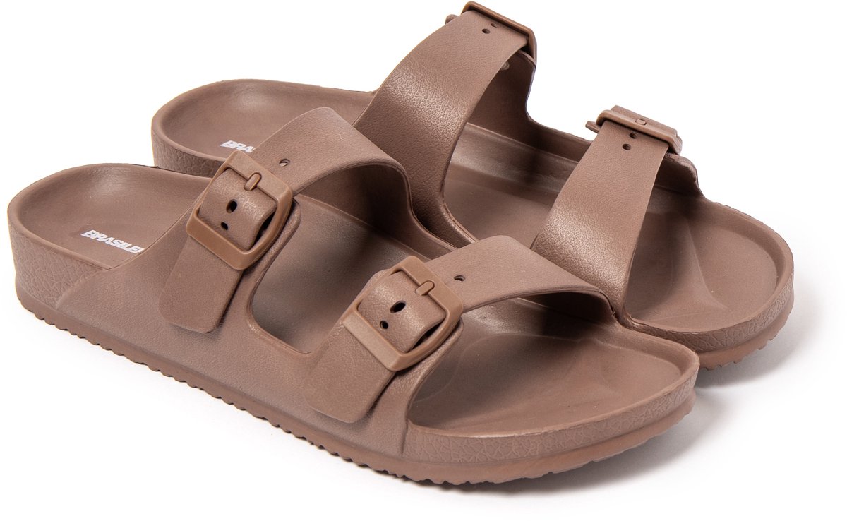 BRASILERAS Slippers Heren-bruin -41