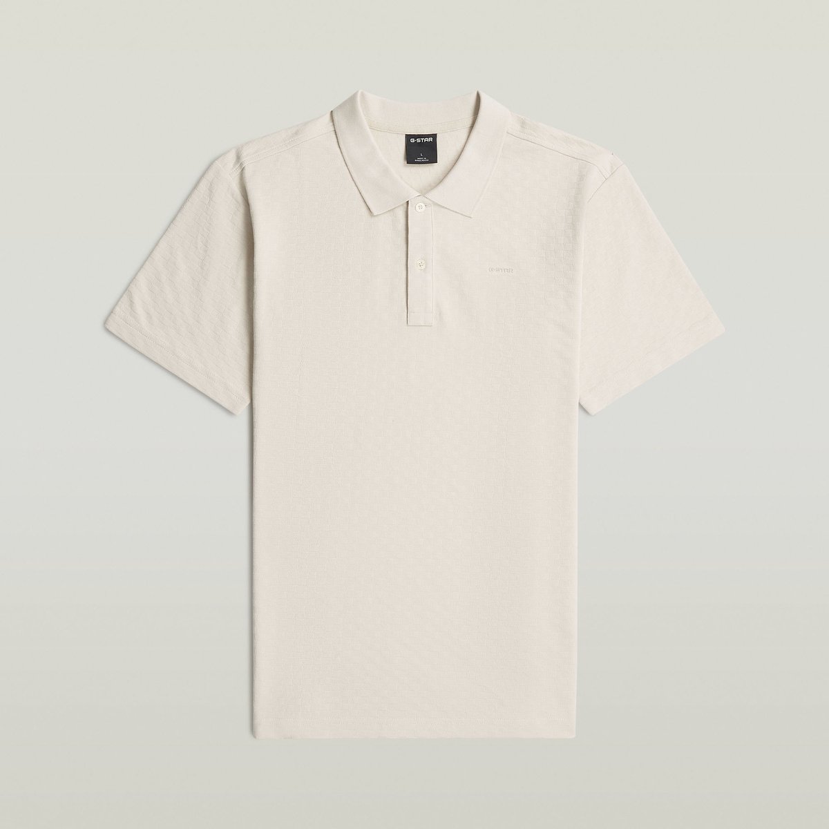 G-Star Core regular jacquard polo ss Heren Polo’s Whitebait