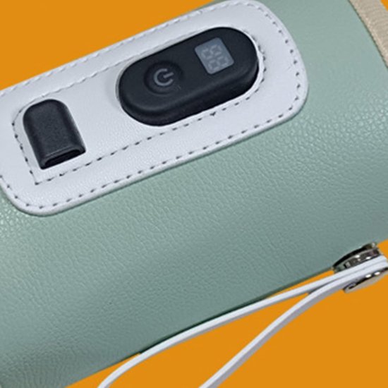 Draagbare flessenwarmer voor in de auto, USB-flessenwarmer, draagbare reisflessenwarmer, USB-babyflessenwarmer met instelbare temperatuur, LCD-scherm, snelle opwarming, geschikt voor gebruik in de auto of het vliegtuig. — afbeelding 3