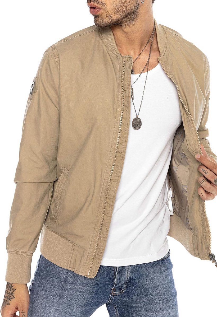 Heren Collegejack Bomberjack Overgangsjas Basic Stijlvol