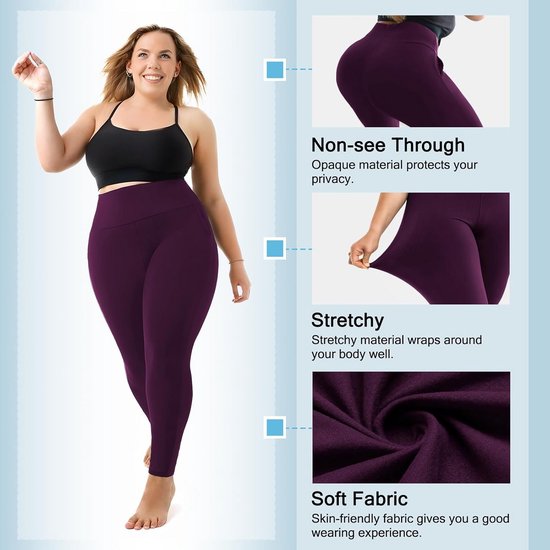 Dames Leggings met Hoge Taille en Zakken voor Grotere Maten — afbeelding 2
