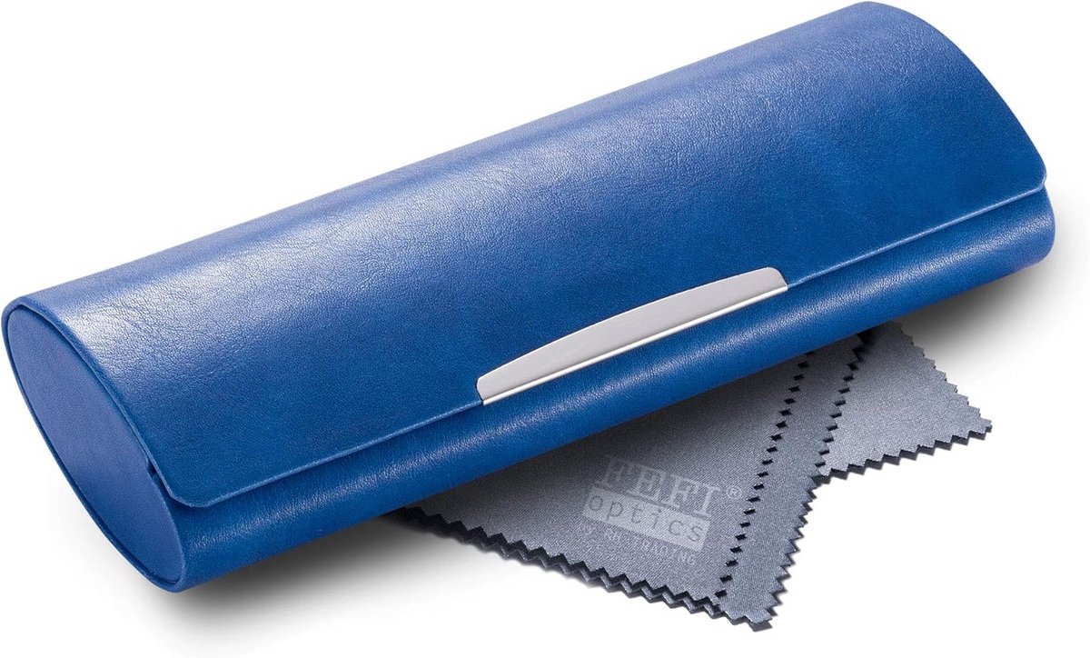 Grote Hardcase Brillenkoker met Chromen Rand Beschermhoes
