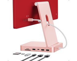 USB C Hub 7-in-1 voor iMac 24 inch met M.2 NVMe SSD Slot en 10Gbps Snelheid