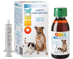 OBEX PETS – 150 ml - Natuurlijk aanvullend diervoeder ter ondersteuning van een Gezond Gewicht en Normale Spijsvertering bij Honden en Katten