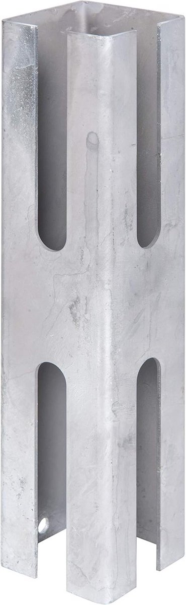 Verlengadapter voor Omheiningspaal Rechte Hoek Thermisch Verzinkt 250 mm voor 60x60 mm