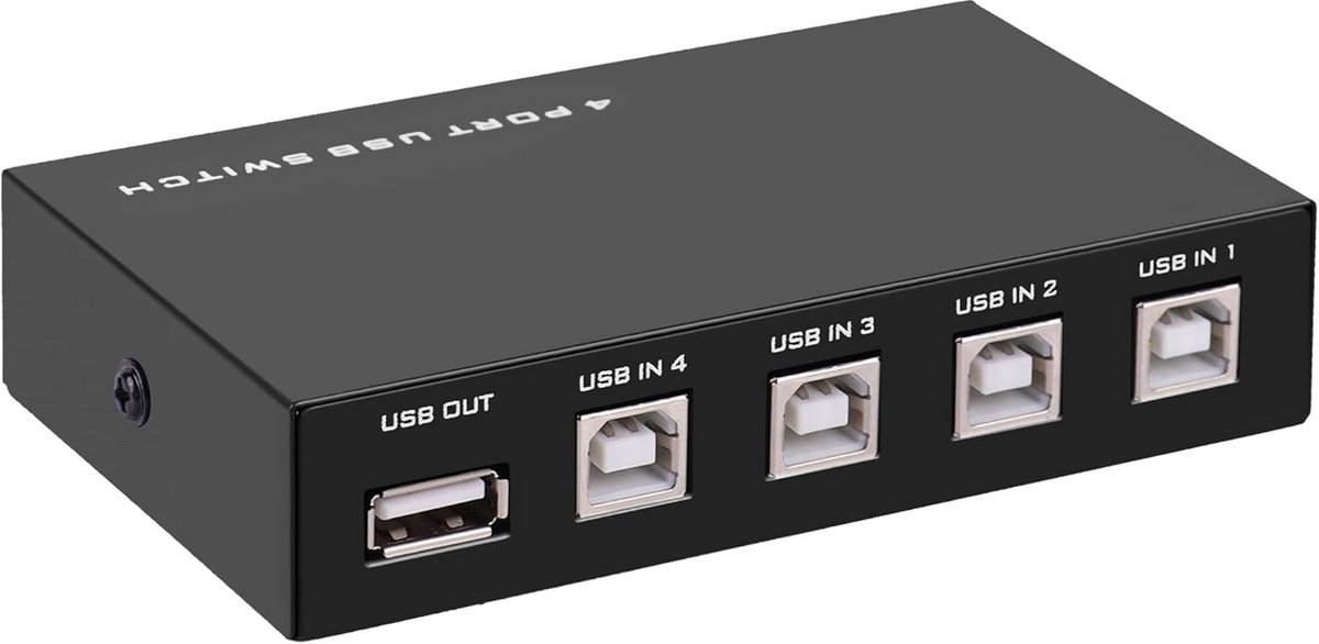 4-Poorts USB 2.0 Printer Schakelaar Selecteur voor Delen tussen PC's