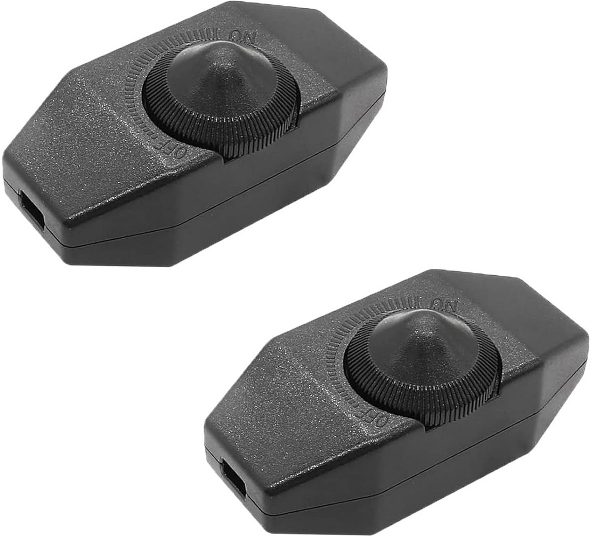 2 Stuks Snoerdimmer Zwart voor Lampen en Verlichting