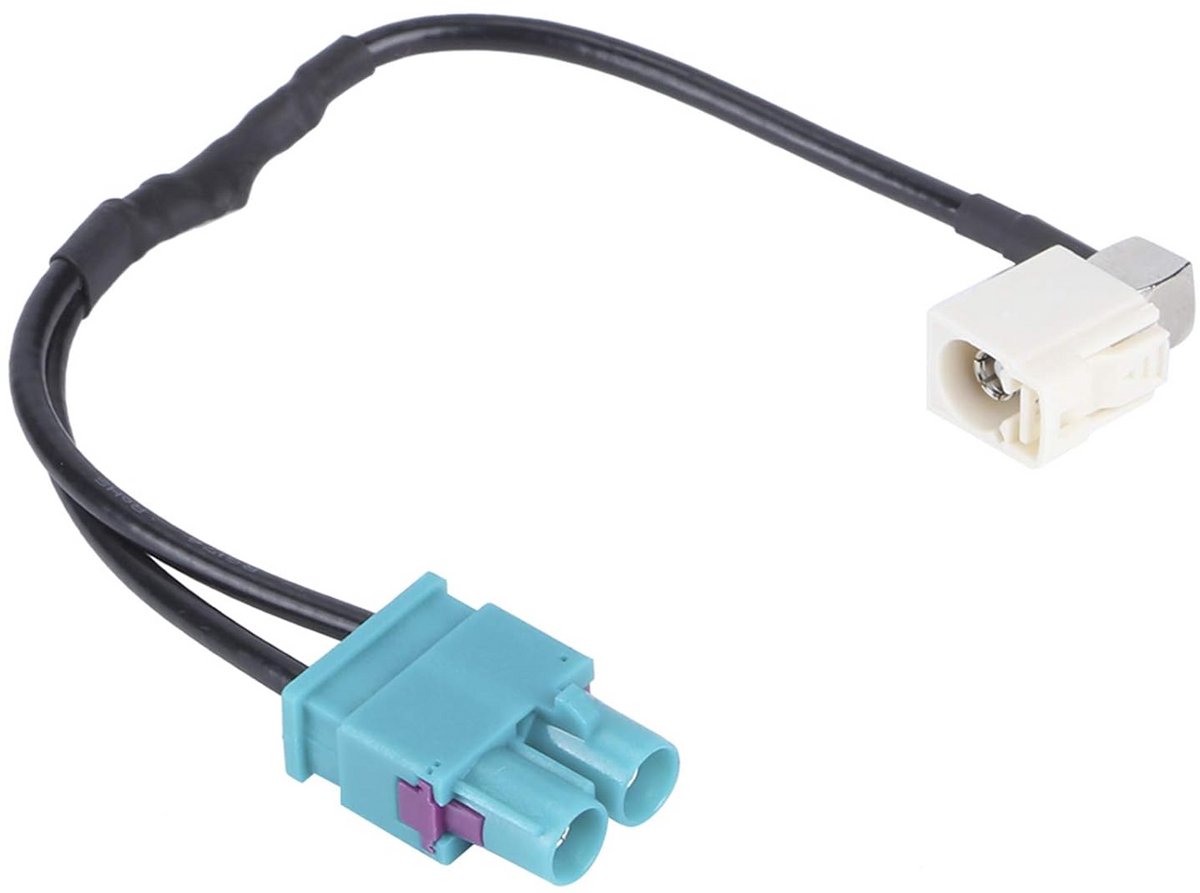 Universele Radio Antenne Adapter 2 naar 1 MIB Aansluitkabel voor Autoradio Installatie