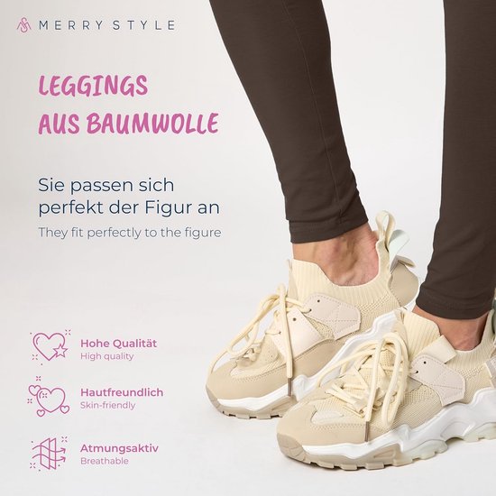 Dames Lang Legging Katoen Met Hoge Taille Comfortabel — afbeelding 5