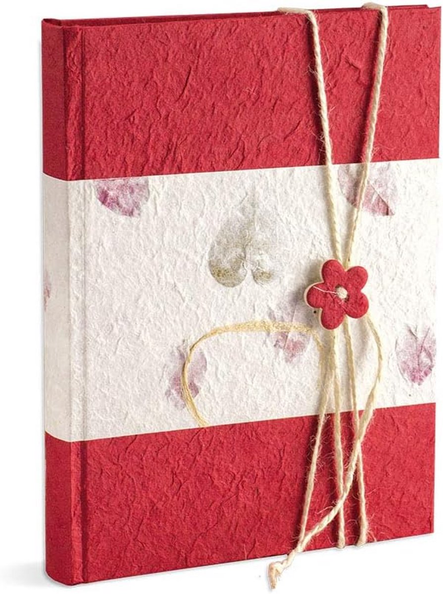 Linnen Fotoalbum met Perkamentpapier en Boekbinding - Wit Karton
