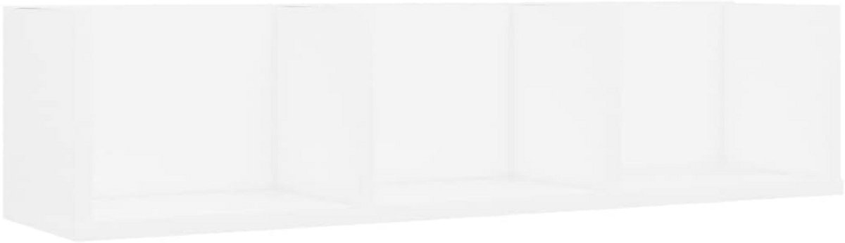 Wandkast voor cd's en dvd's 75 cm breed - Ruimtebesparende muurplank