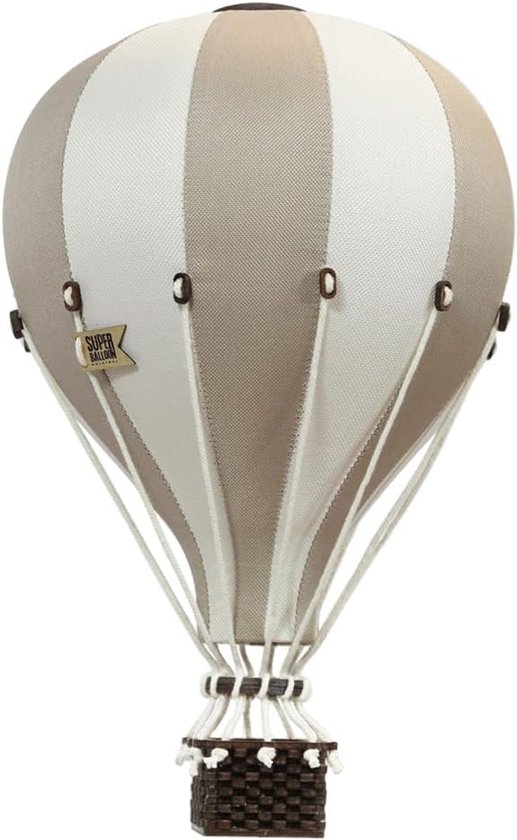 Grote Decoratieve Luchtballon Handgemaakt Beige Ecru - Wanddecoratie Kinderkamer