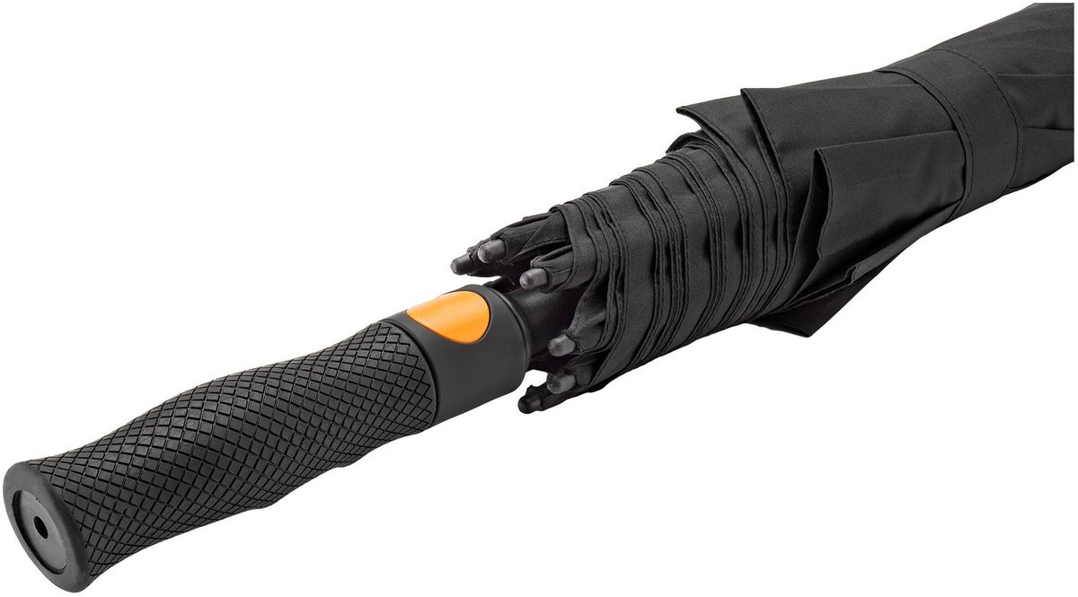 Falcone - Luxe Paraplu - Ø 130 cm - Windproof Glasfiber Frame - Zwart — cadeau in Cadeau-ideeën - foto 3