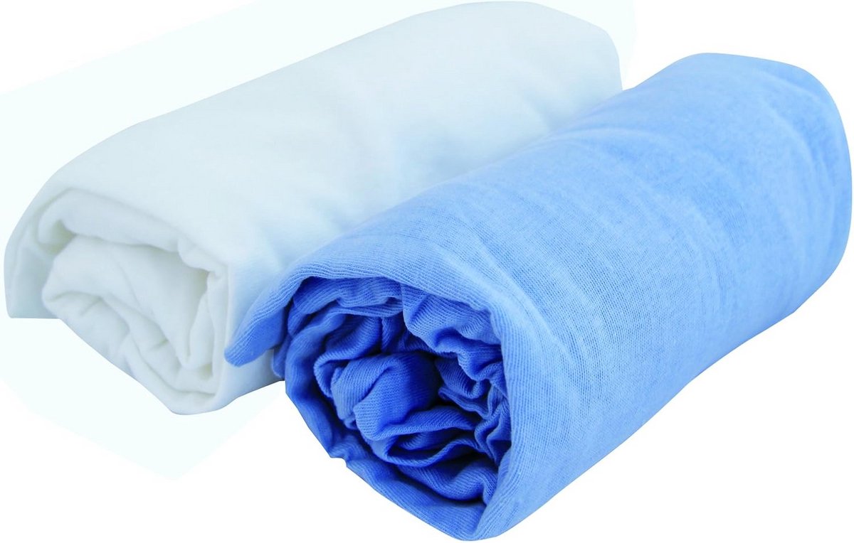 Set van 2 Jersey Hoeslakens 120x60 cm - Comfortabel en Rekbaar