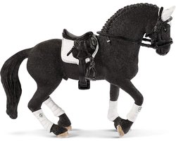 Friese Hengst Speelgoedpaard voor Ruiterwedstrijd met Accessoires