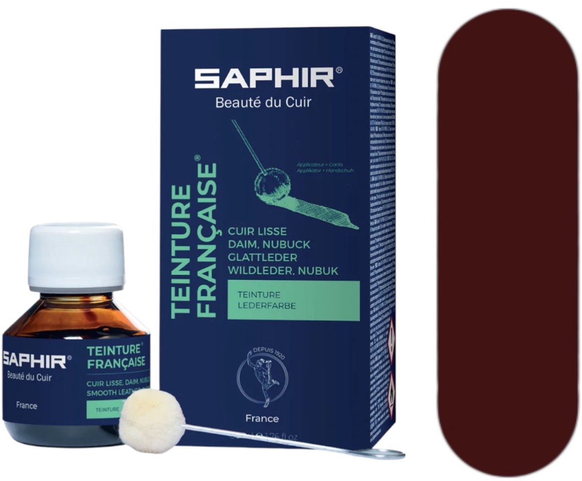 Saphir Teinture Francaise indringverf voor suede en gladleer - 08 Bordeaux - 50ml