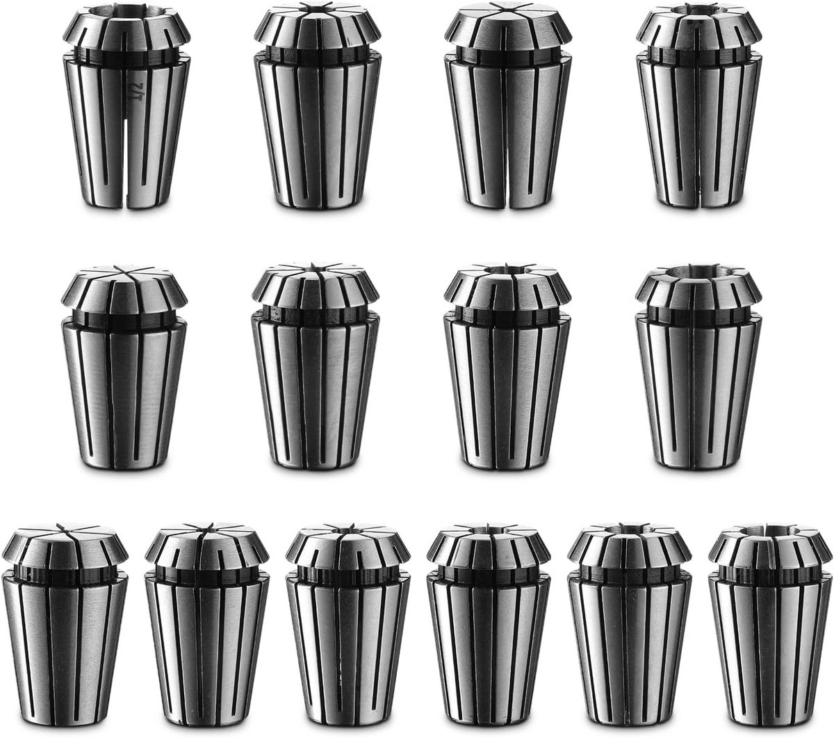 Set van 14 Spanganthulzen ER20 voor CNC Freesbits, 1/16 tot 1/2 Inch