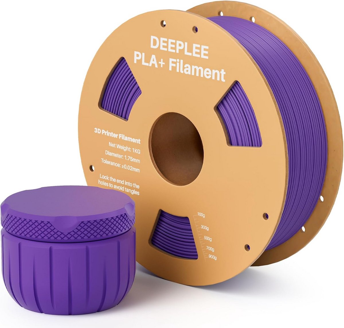 PLA+ 3D-Printerfilament 1,75 mm Paars 1 kg - Hoge Maatnauwkeurigheid