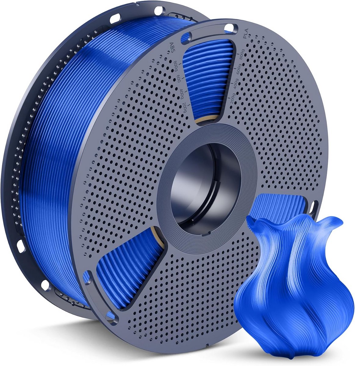 PETG Filament 1.75mm Transparant Blauw Hoge Taaiheid Goede Laaghechting 1KG