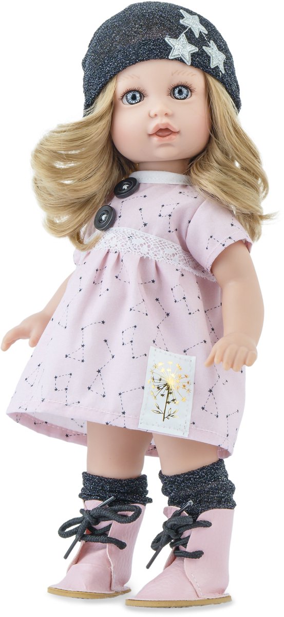 Marina - Pau pop Petit Soleil Carol 30cm - speelgoedpop multicolor.