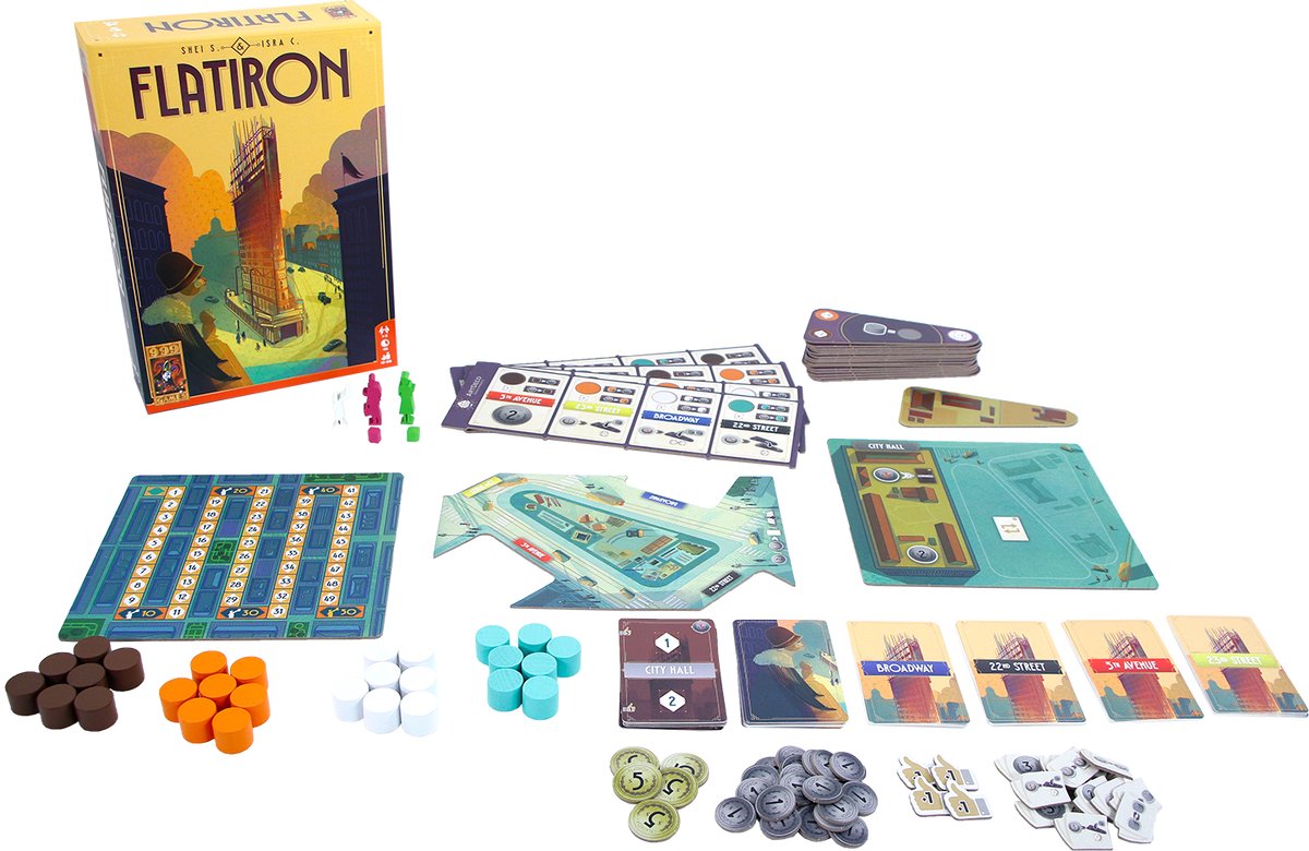 999 Games Flatiron Bordspel: prijswinnend gezelschapsspel thumbnail 5