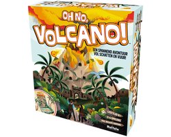 Oh No Volcano - Nederlandstalig spel - Voor het hele gezin - 2-4 Spelers - Gebruik je kaarten en bek