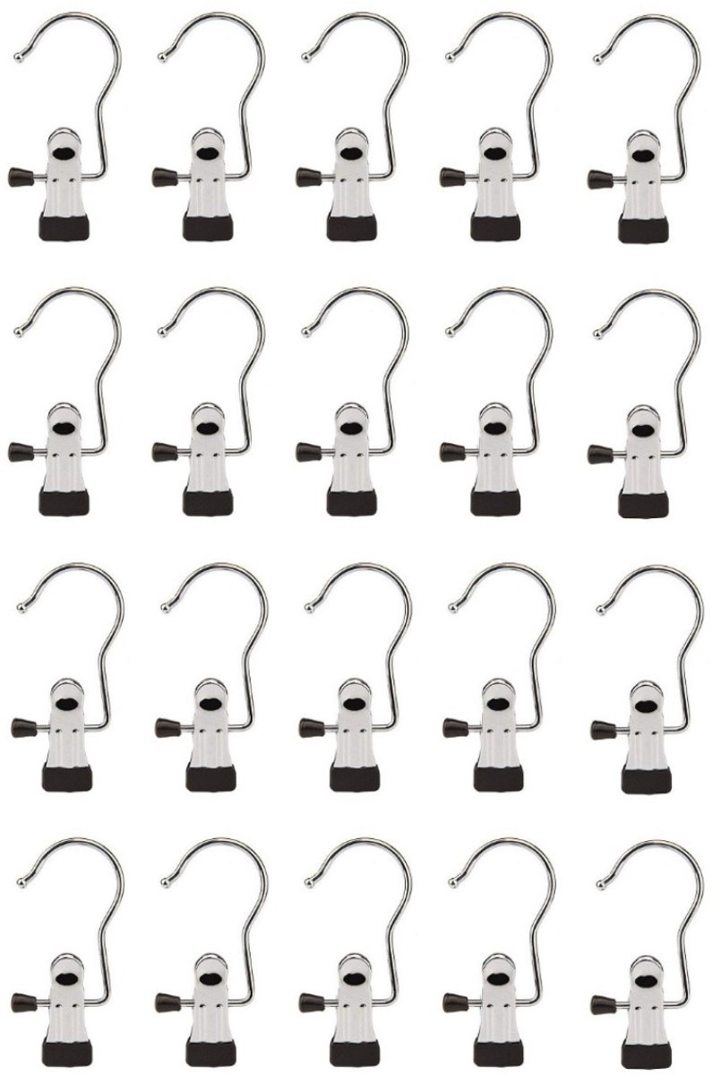 Hanger met clip RVS