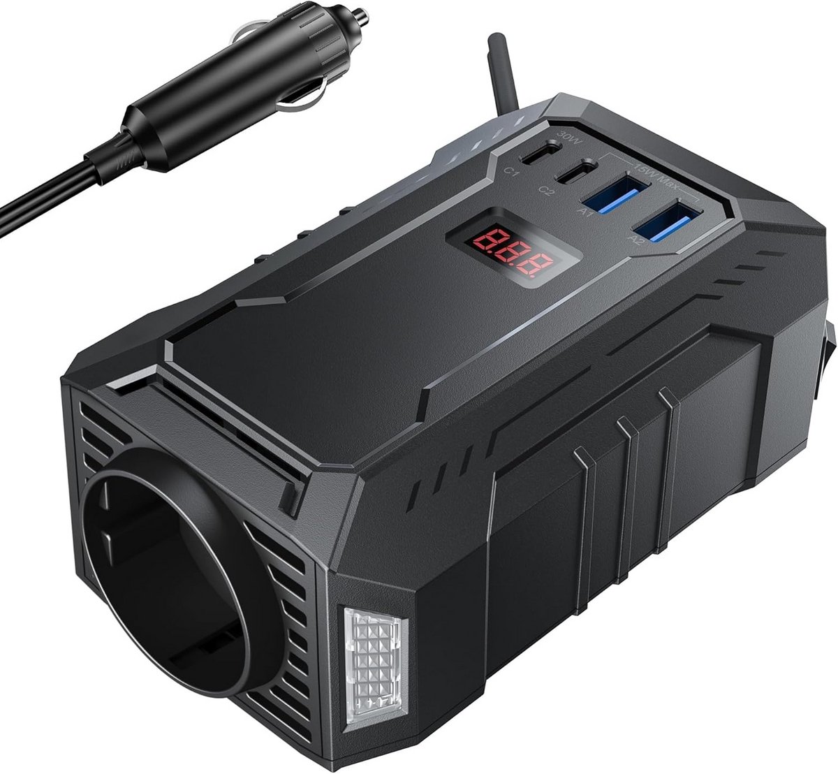 400W Spanningsomvormer 12V naar 230V voor Auto en Camper