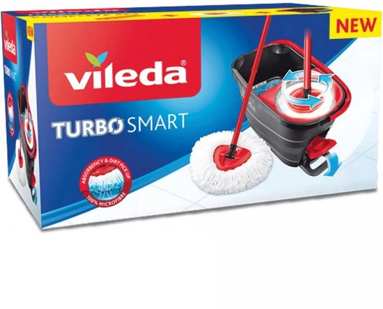 Vileda 166140 Turbo Smart Mop Rouge