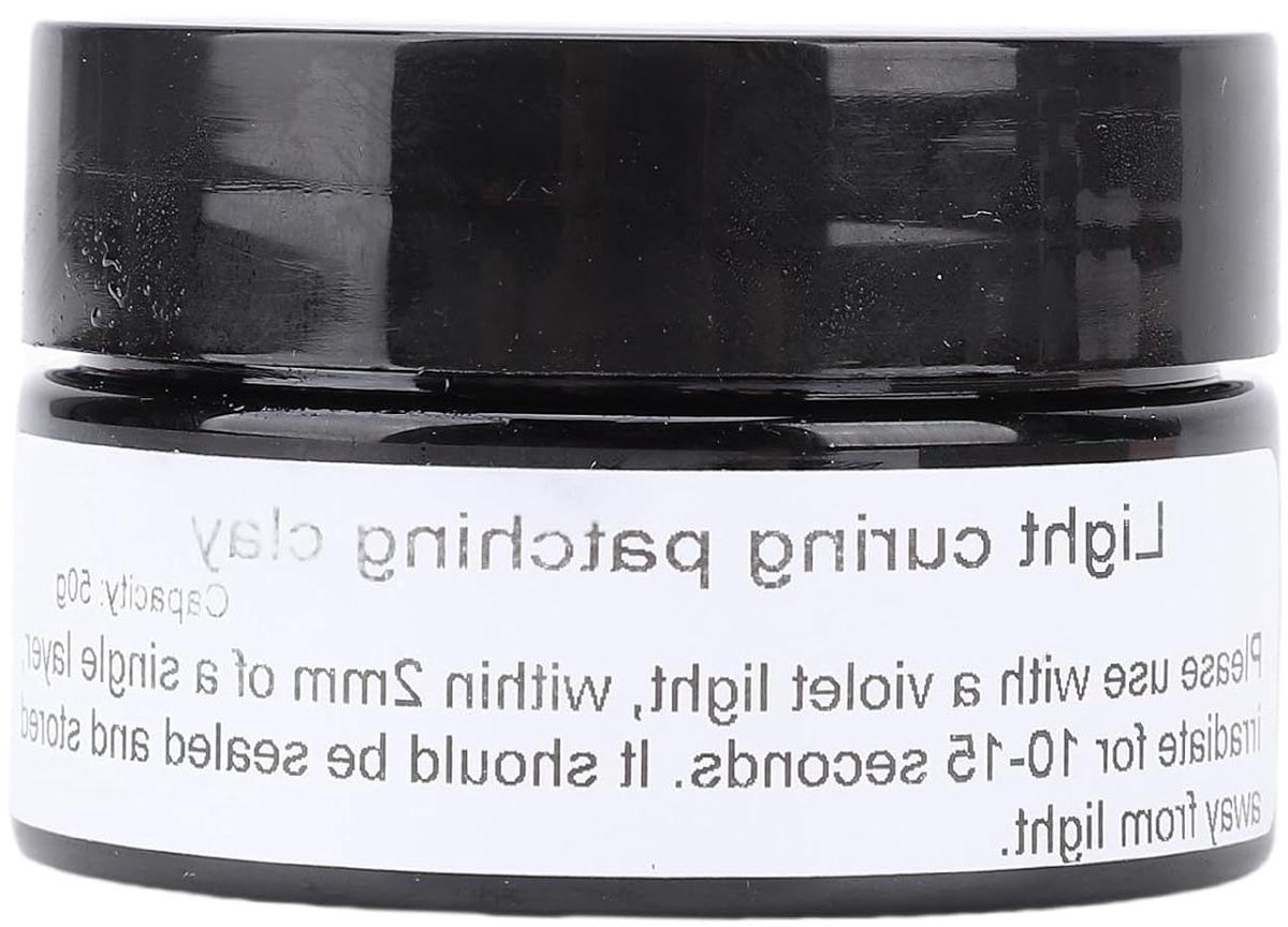 MK Stoer -UV Uithardende Reparatieset - Putty - Snelle Uitharding - Ultra Violet - 3D-printers - Nagelreparaties - Licht-uithardend - Glasvezelversterkt - Geschikt voor Modelbouw - 50g.
