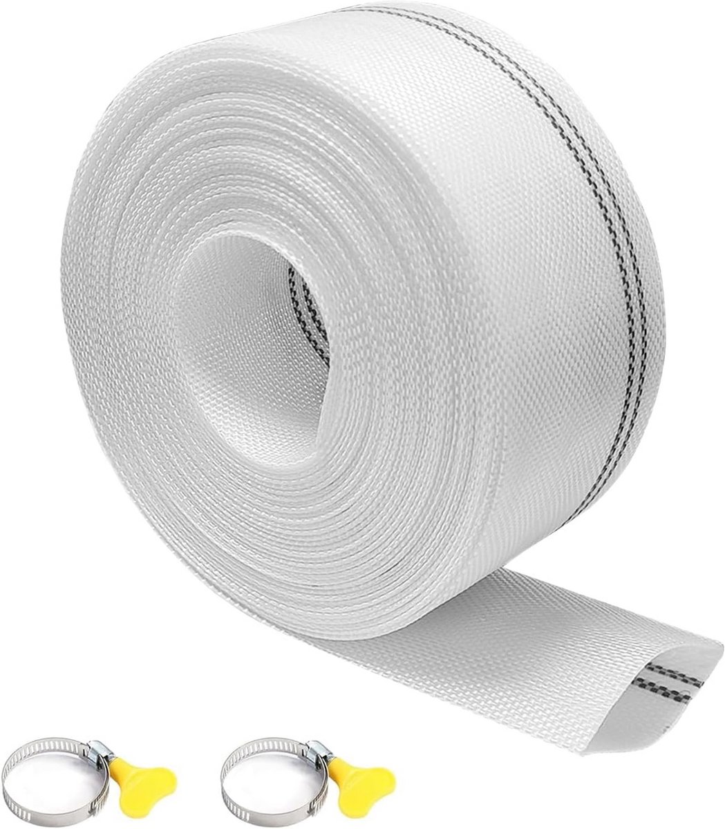 Platte Afvoerslang 10 Meter (32mm) - Waterdichte Slang voor Dompelpomp en Vuilwaterpomp