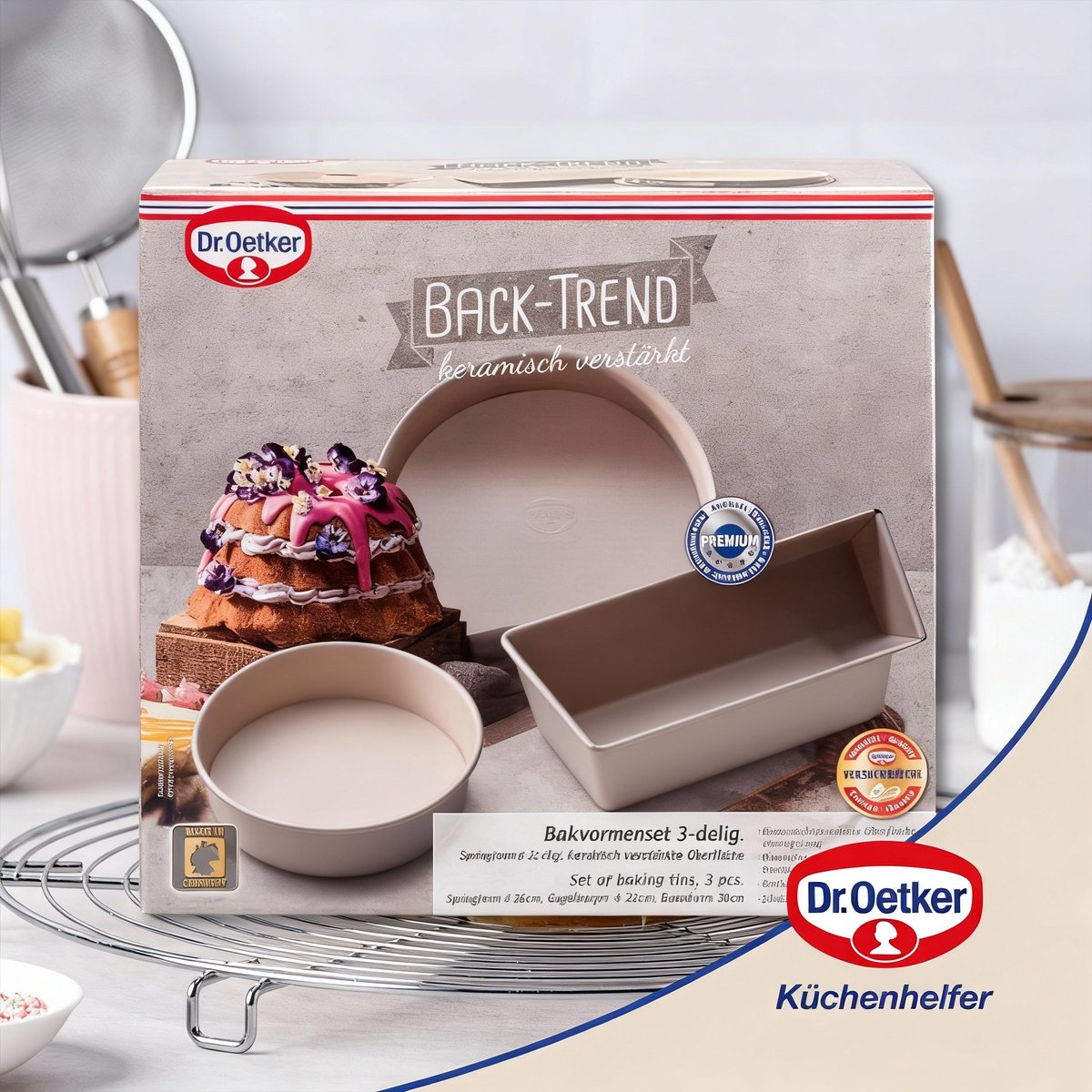 Dr. Oetker Bakvormen Set - Springvorm - Tulbandvorm - Cakevorm - 3-Delig – foto 4