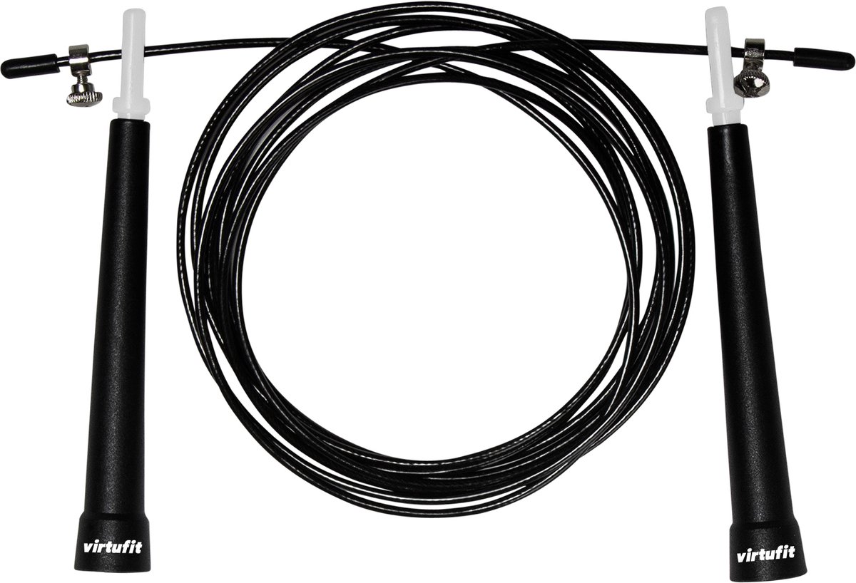 Virtufit Springtouw - Speedrope - Zwart/Grijs
